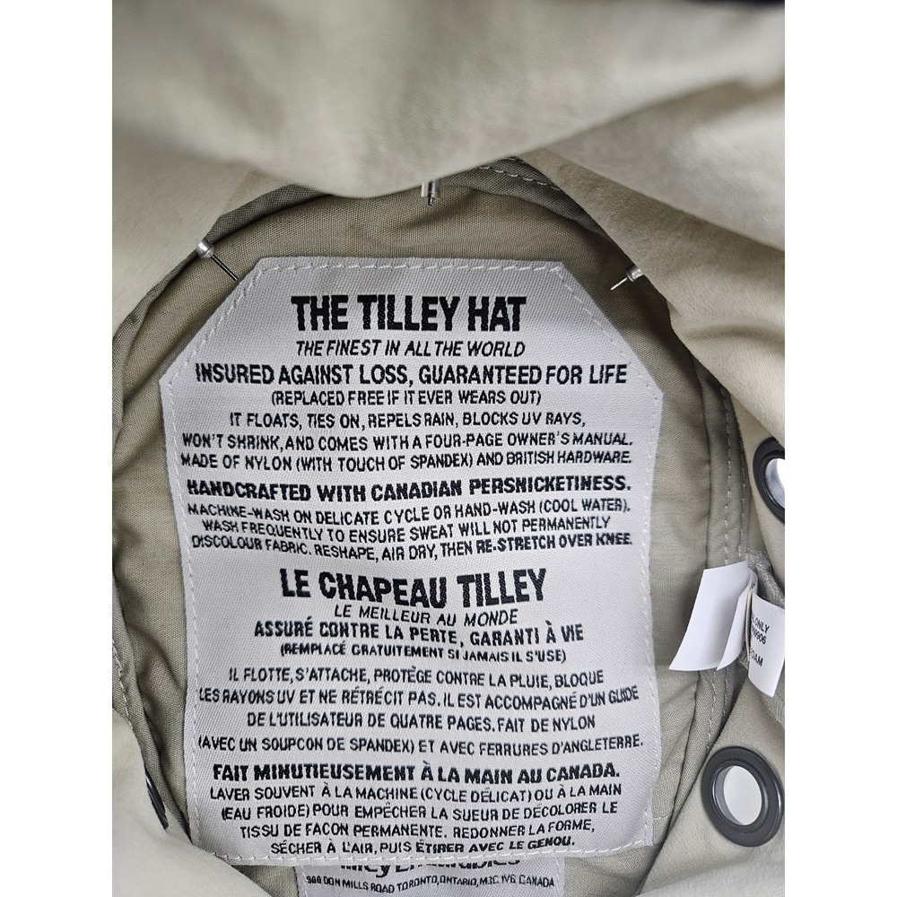 The Tilley Ladies Endurable Bucket Hat Size 7.25 (22.75") Khaki - Embellished - Picture 10 of 16